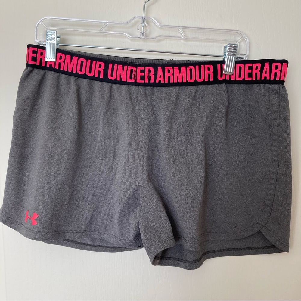 Under Armour Loose Fit Heat Gear Grey Short Women's Size L